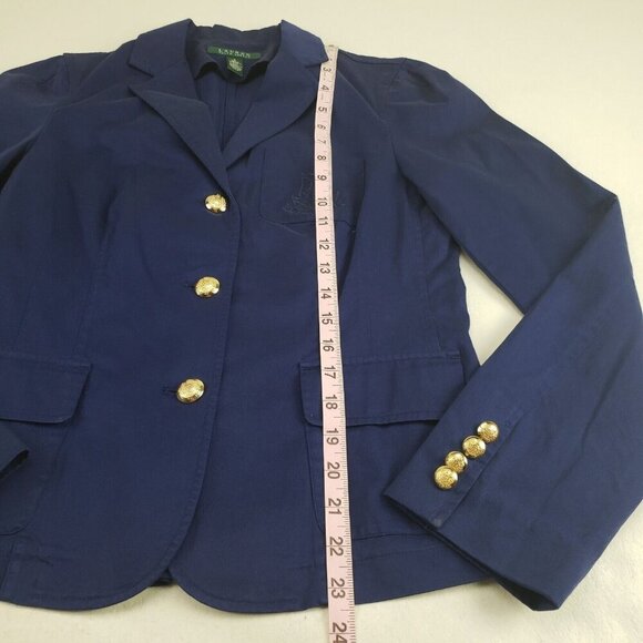 Lauren Ralph Lauren Nautical Jacket & Sailor Pant Suit Womens Small 6P 2 Pc Set - Picture 15 of 16
